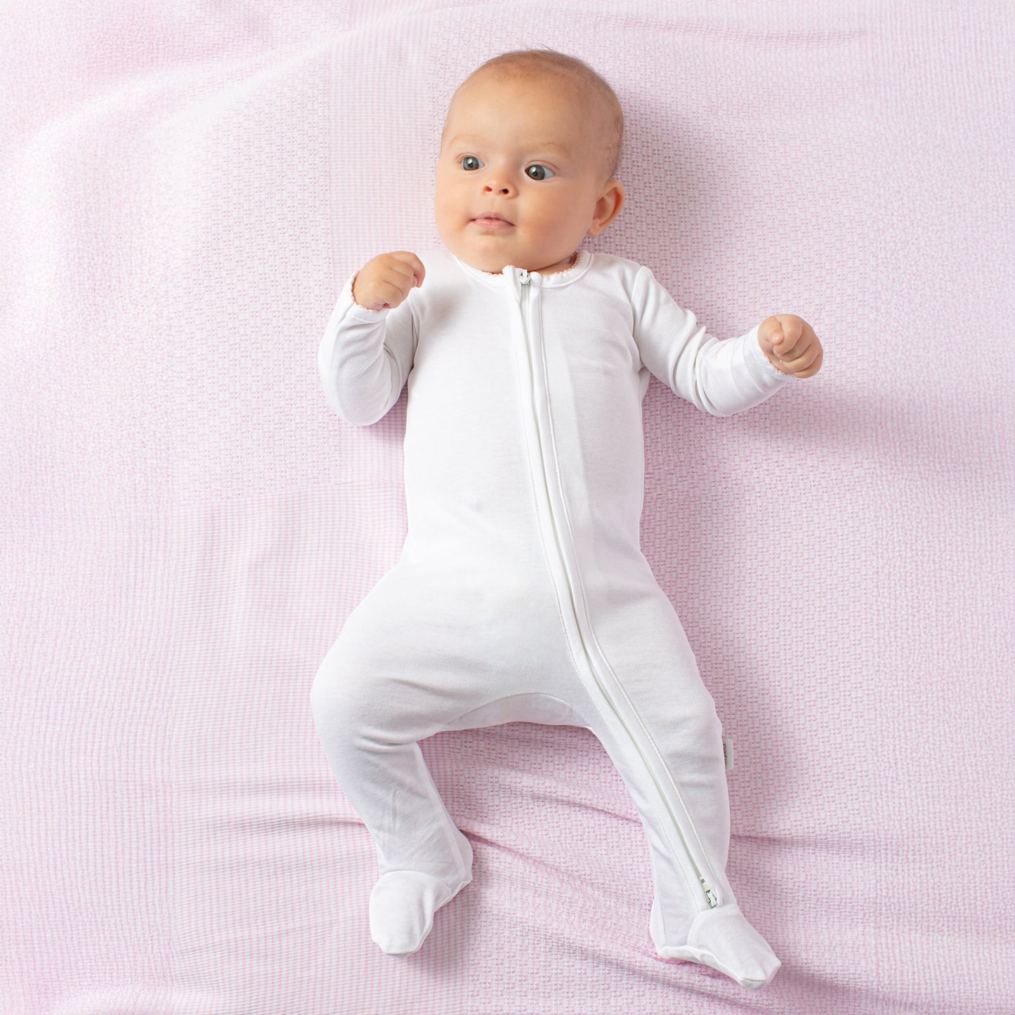 Paty Organic Cotton Zipper Footie