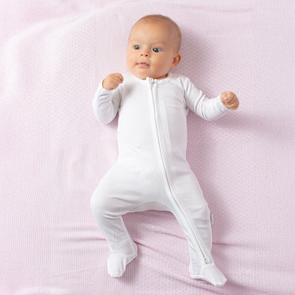 Paty Organic Cotton Zipper Footie