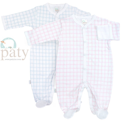 Pima Gingham Footie