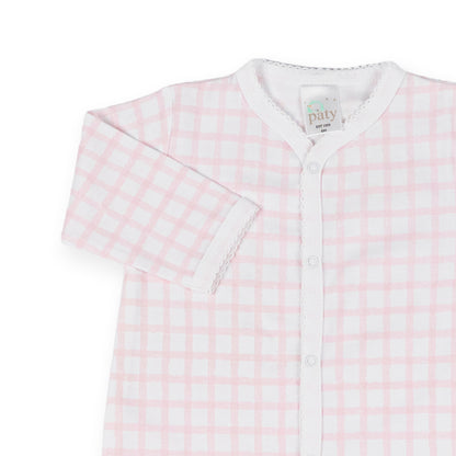 Paty Pima Gingham Footie