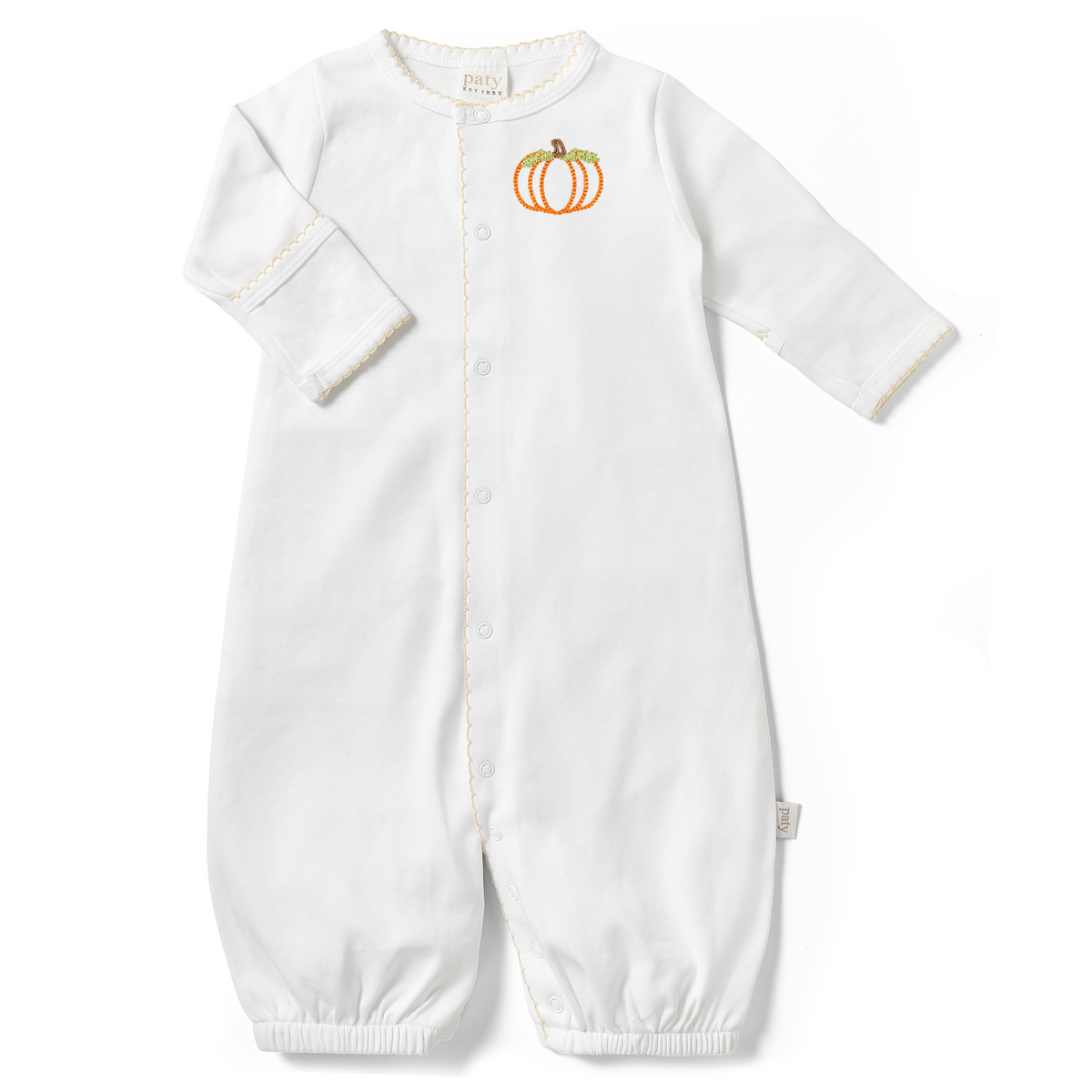 Paty Organic Cotton Interlock Pumpkin Converter Gown