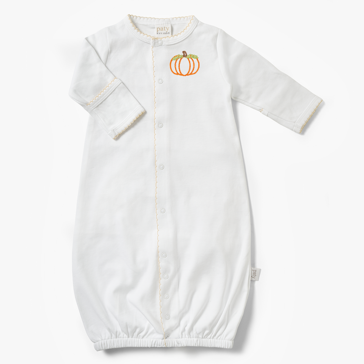 Paty Organic Cotton Interlock Pumpkin Converter Gown