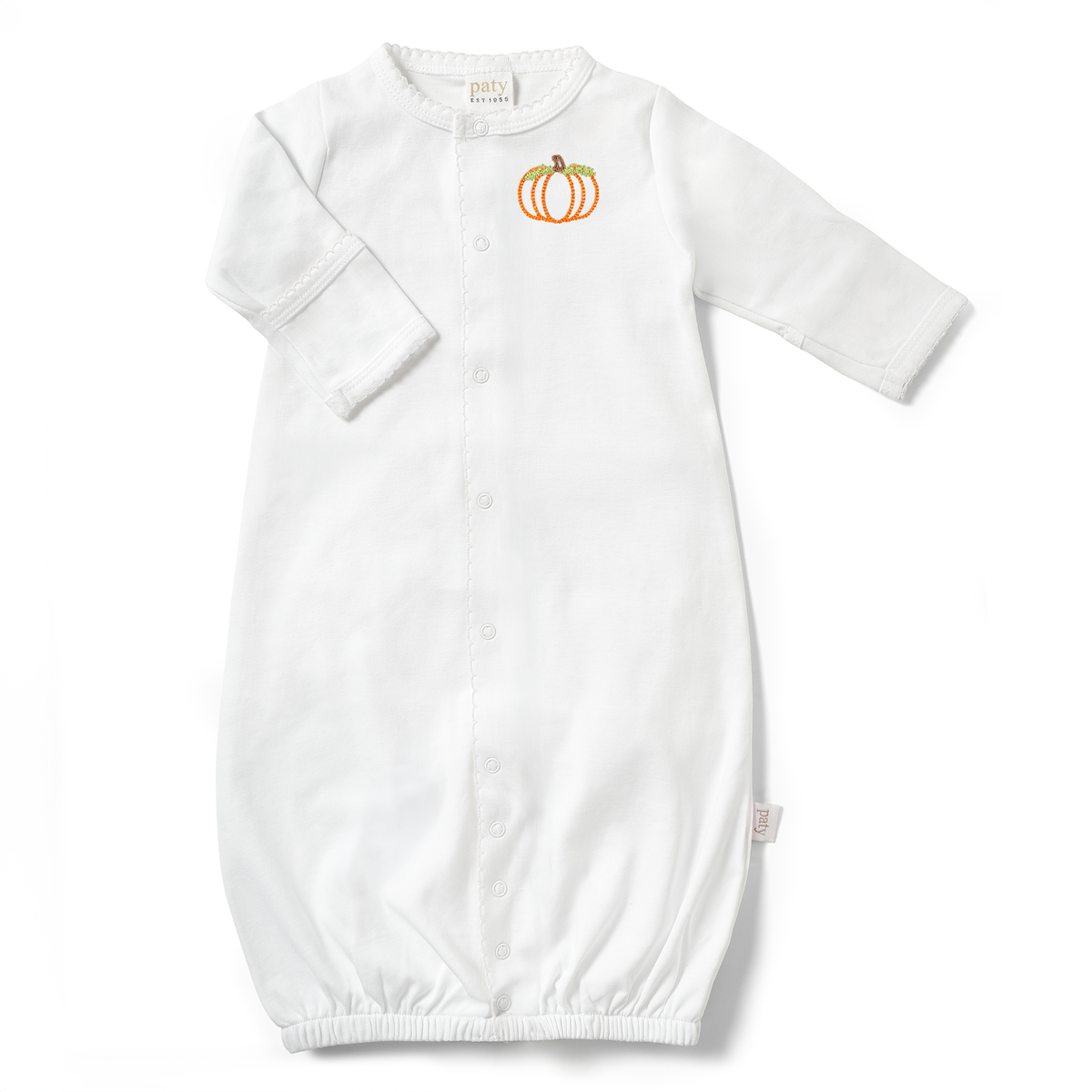 Paty Organic Cotton Interlock Pumpkin Converter Gown