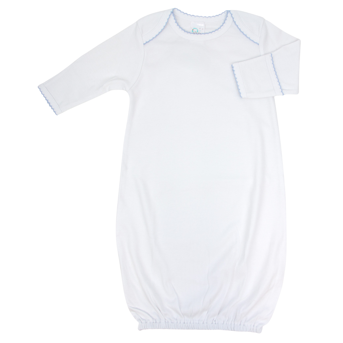 Pima Overlap Shoulder Gown