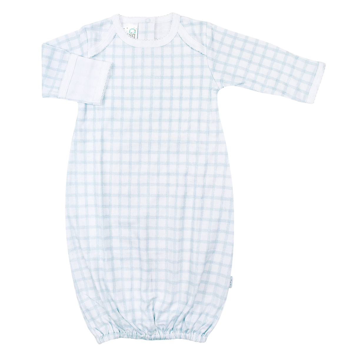 Pima Overlap Shoulder Gown