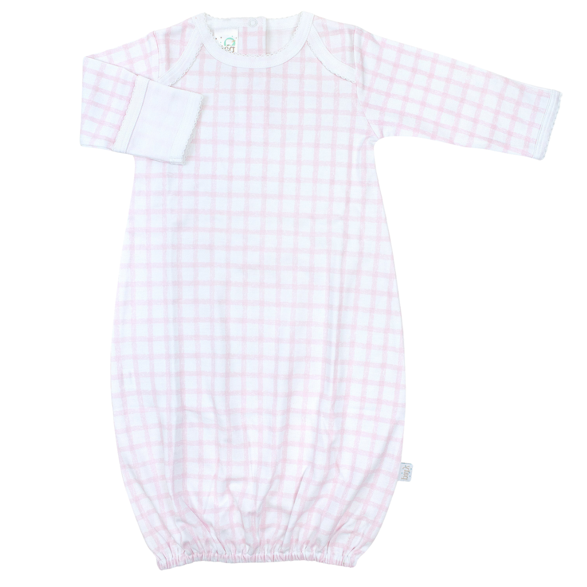 Pima Overlap Shoulder Gown