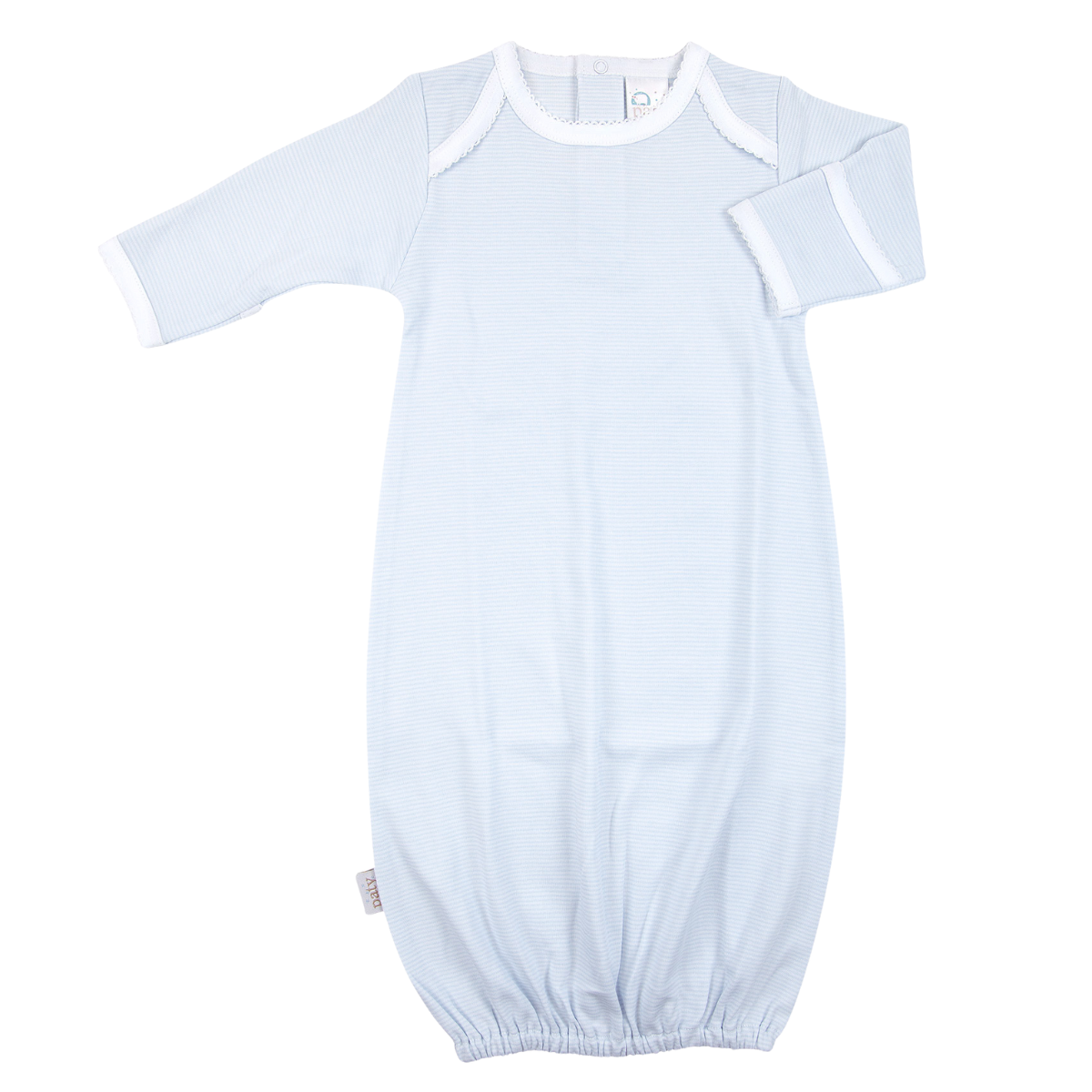 Pima Overlap Shoulder Gown