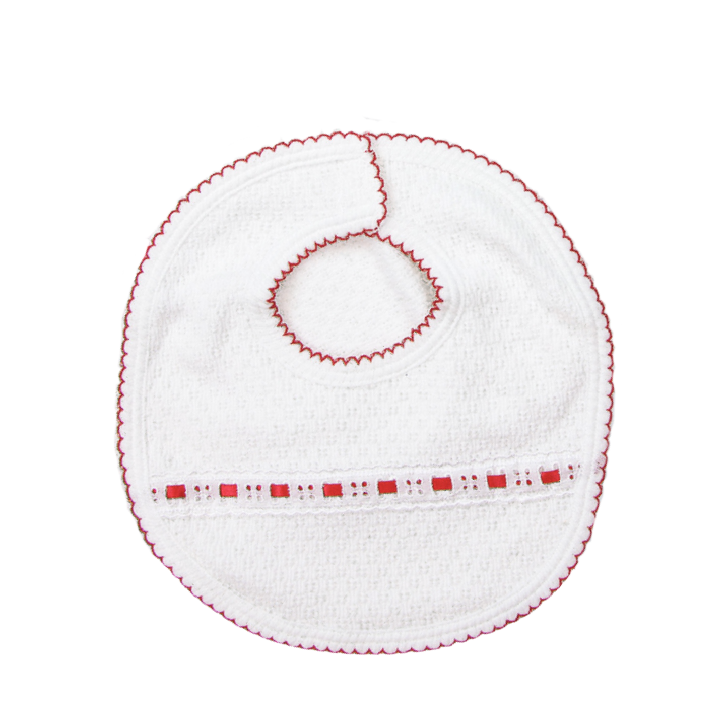 Paty Knit Velcro Bib (Eyelet Trim Optional)