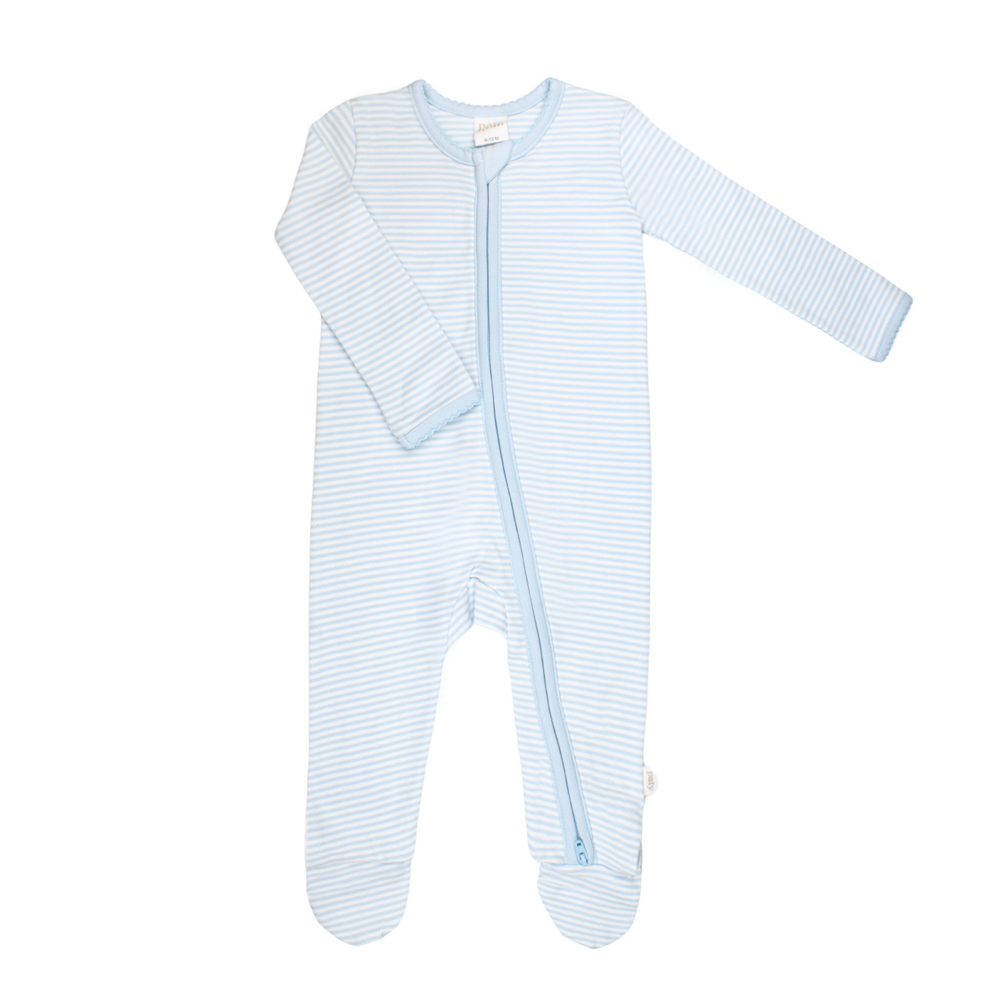 Striped Zipper Footie (Fall Holiday Collection 2025)