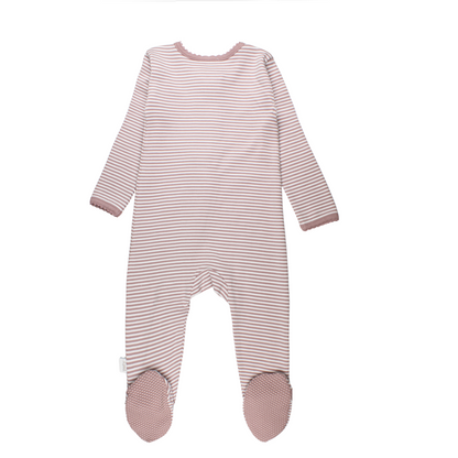 Striped Zipper Footie (Fall Holiday Collection 2025)