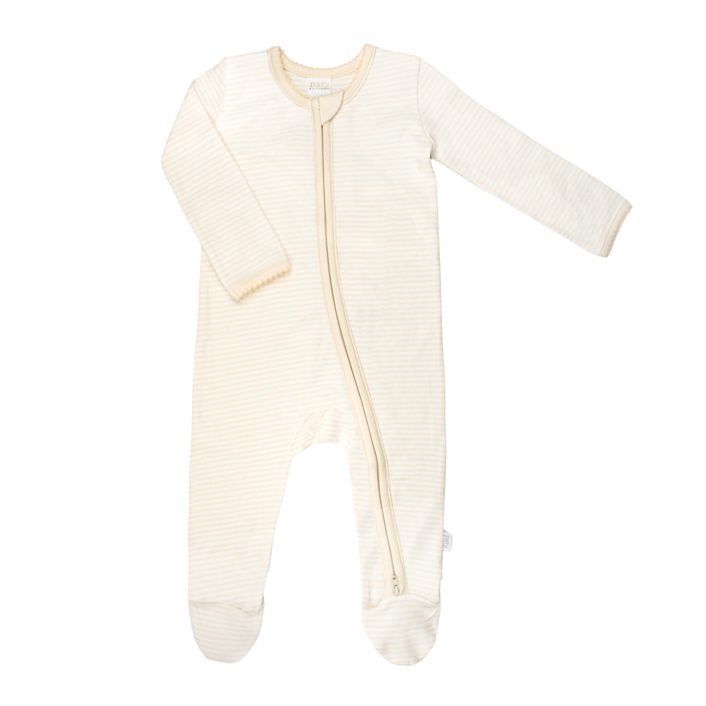 Striped Zipper Footie (Fall Holiday Collection 2025)