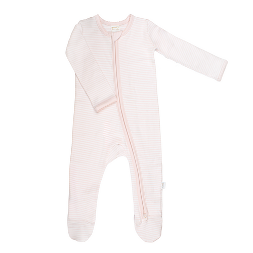Striped Zipper Footie (Fall Holiday Collection 2025)
