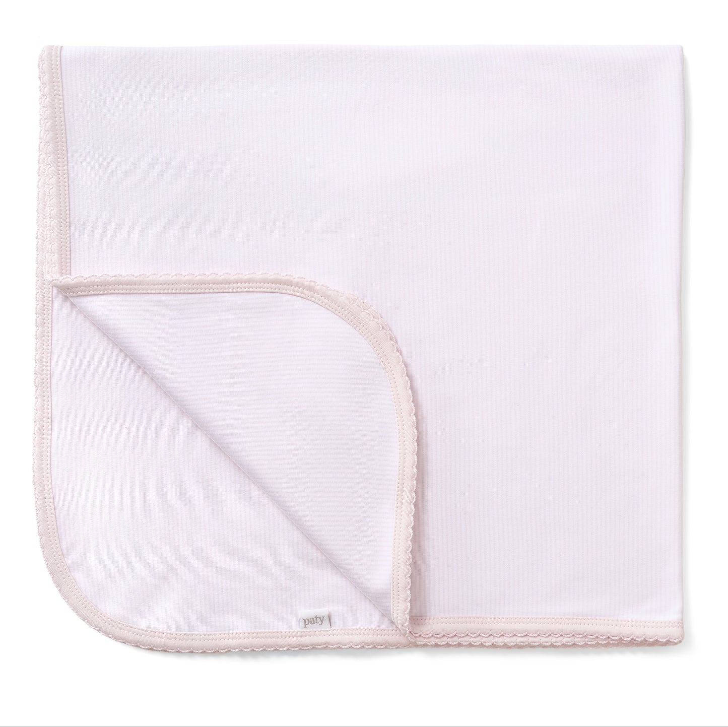 Organic Cotton Interlock Swaddle Blanket with Stripes