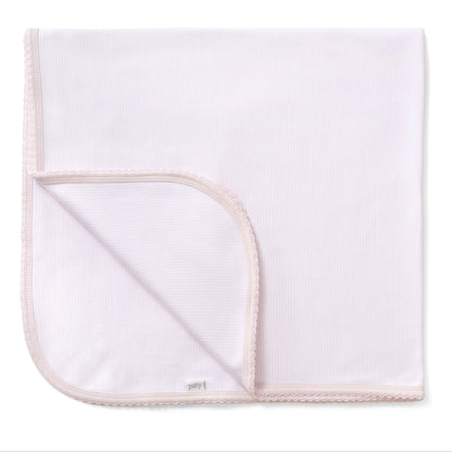 Organic Cotton Interlock Swaddle Blanket with Stripes
