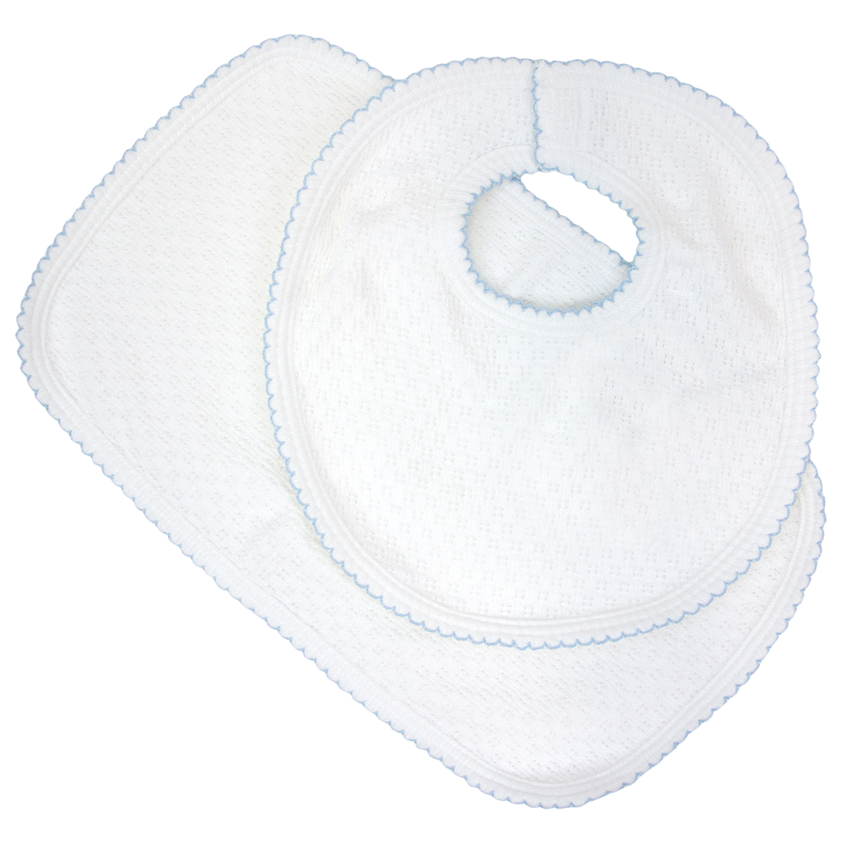 Paty Knit Bib & Burp Set