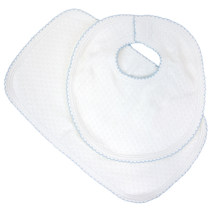 Paty Knit Bib & Burp Cloth Set