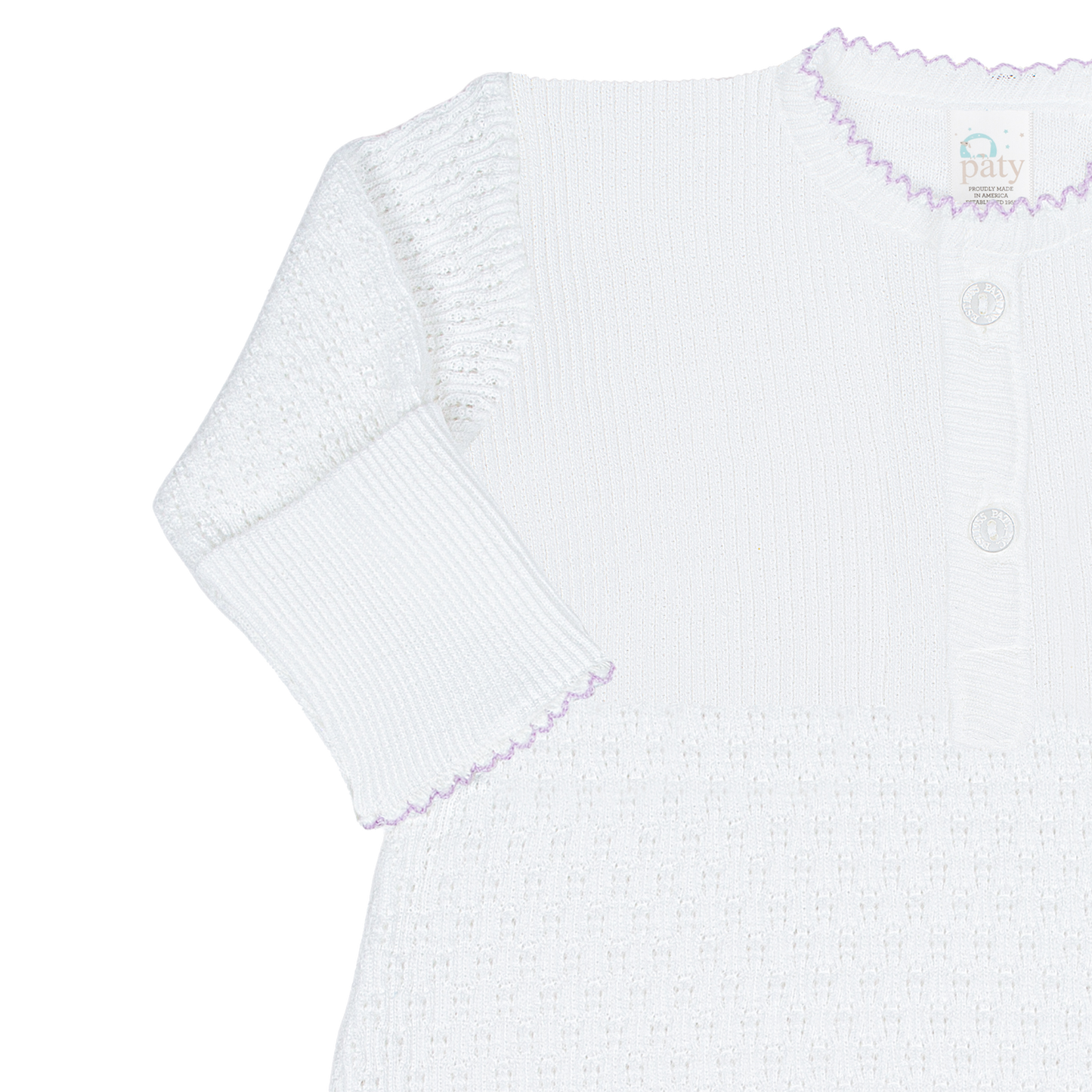 Paty Knit Placket Gown #154