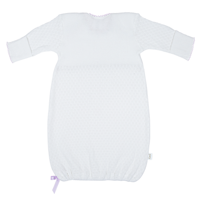 Paty Knit Placket Gown #154