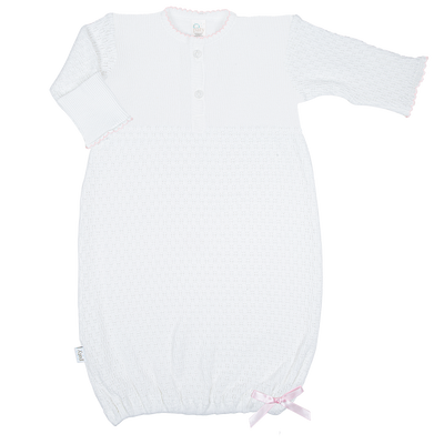 Paty Knit Placket Gown #154