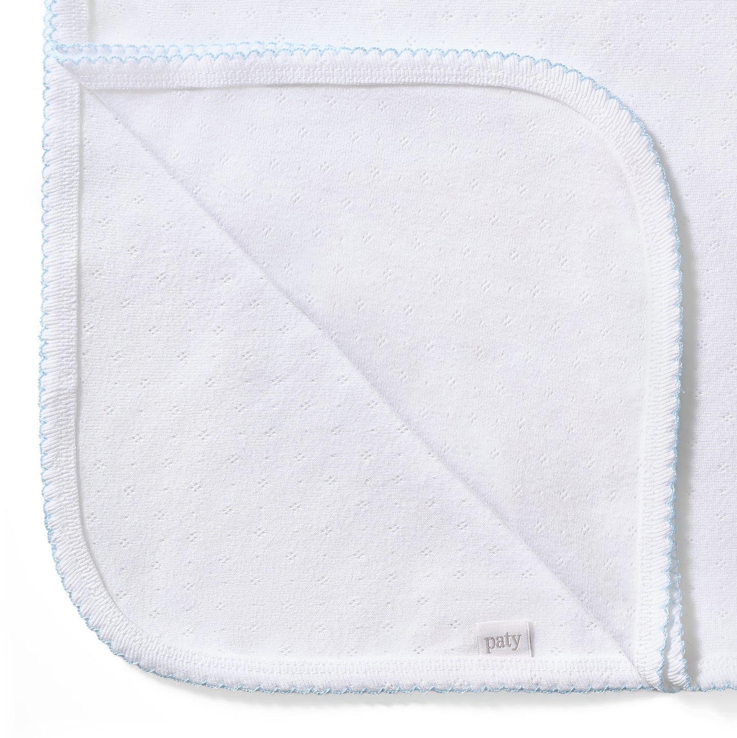 Organic Cotton Pointelle Swaddle Blanket