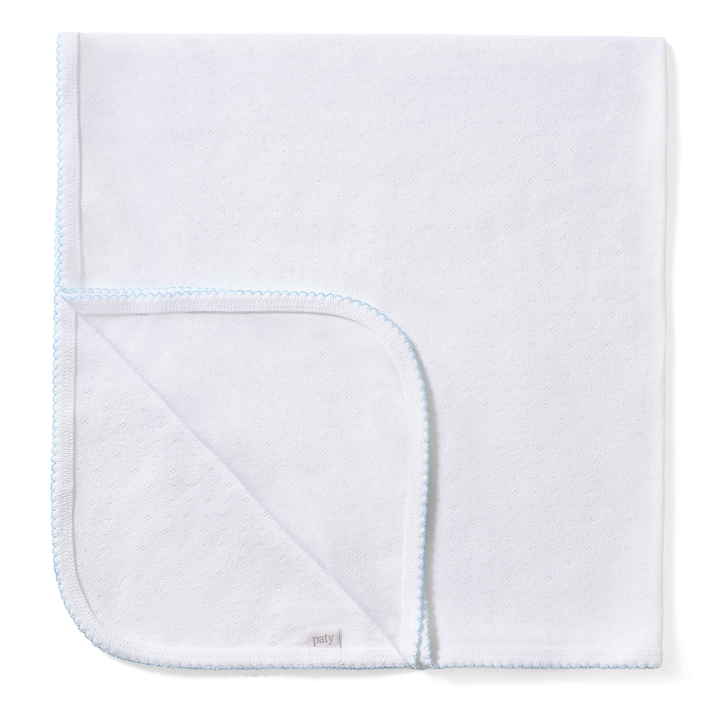 Organic Cotton Pointelle Swaddle Blanket