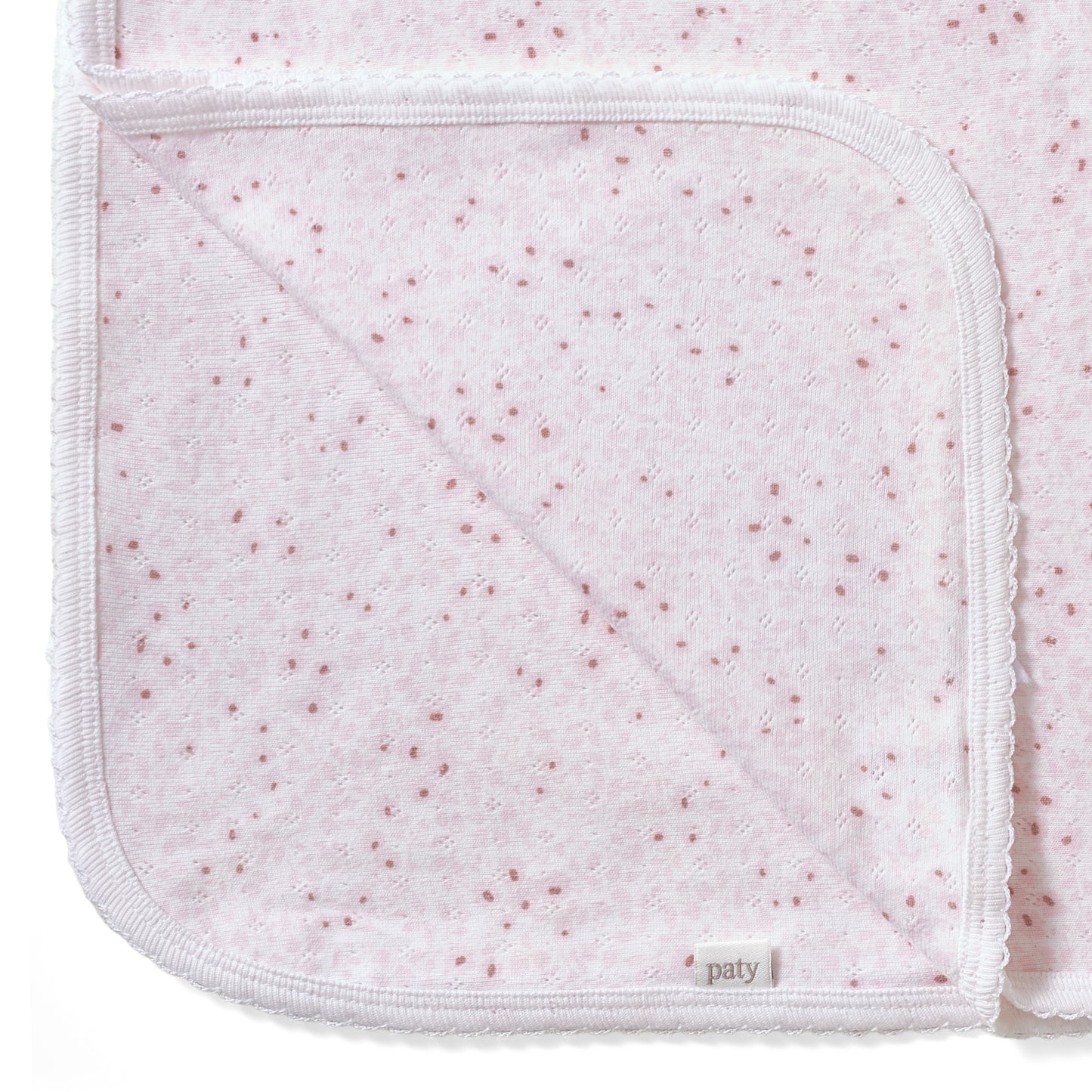 Organic Cotton Pointelle Swaddle Blanket