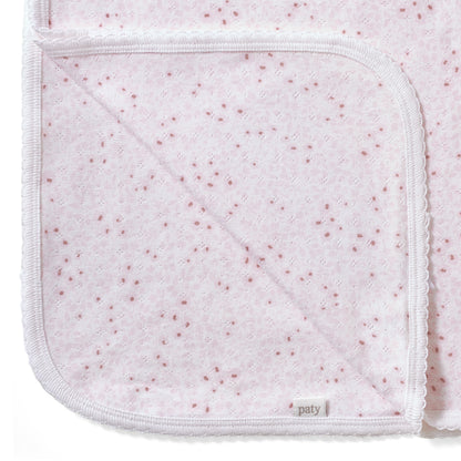 Organic Cotton Pointelle Swaddle Blanket