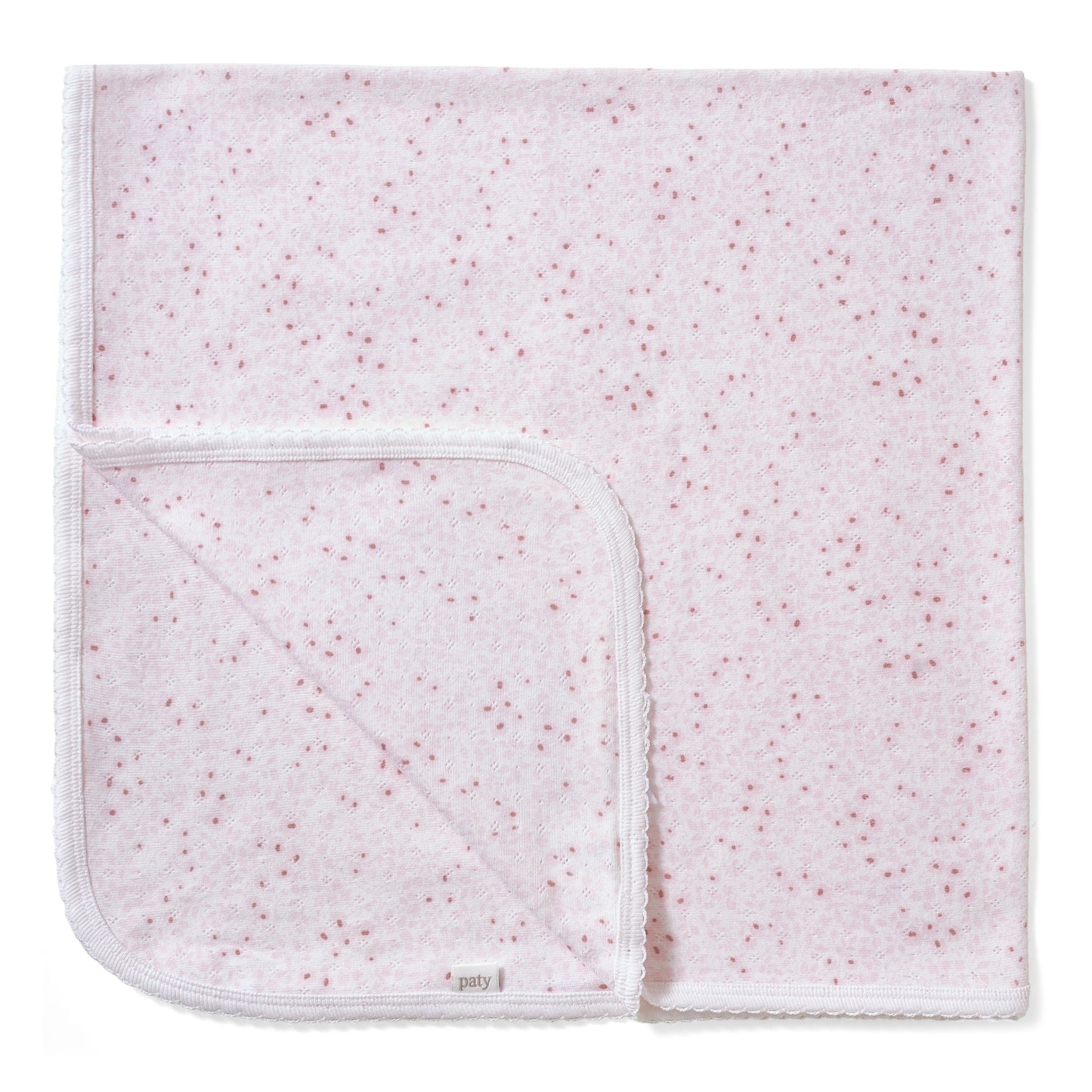 Organic Cotton Pointelle Swaddle Blanket