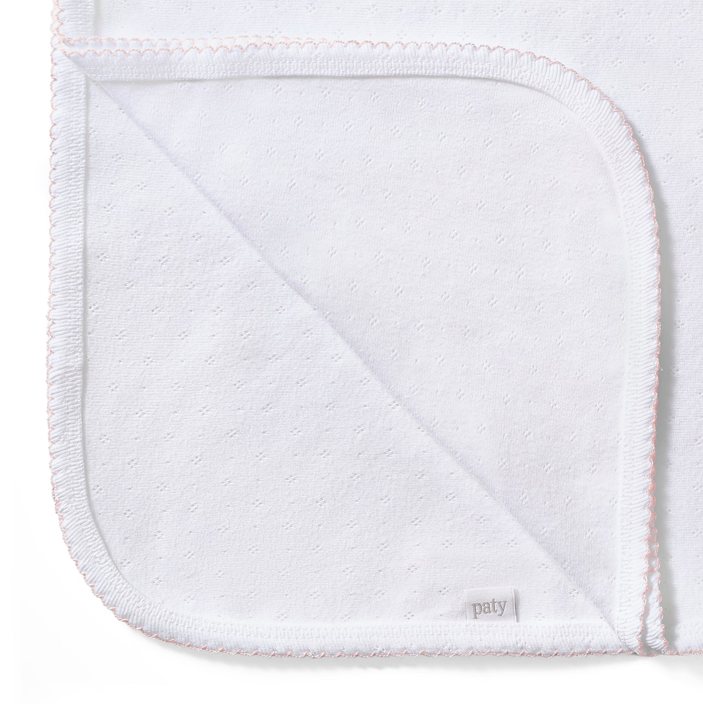 Organic Cotton Pointelle Swaddle Blanket
