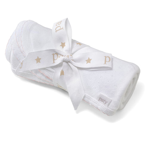 Organic Cotton Pointelle Swaddle Blanket