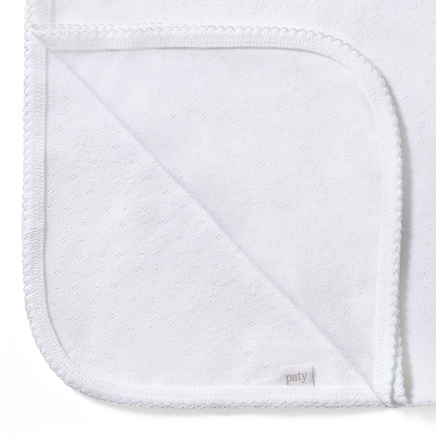 Organic Cotton Pointelle Swaddle Blanket