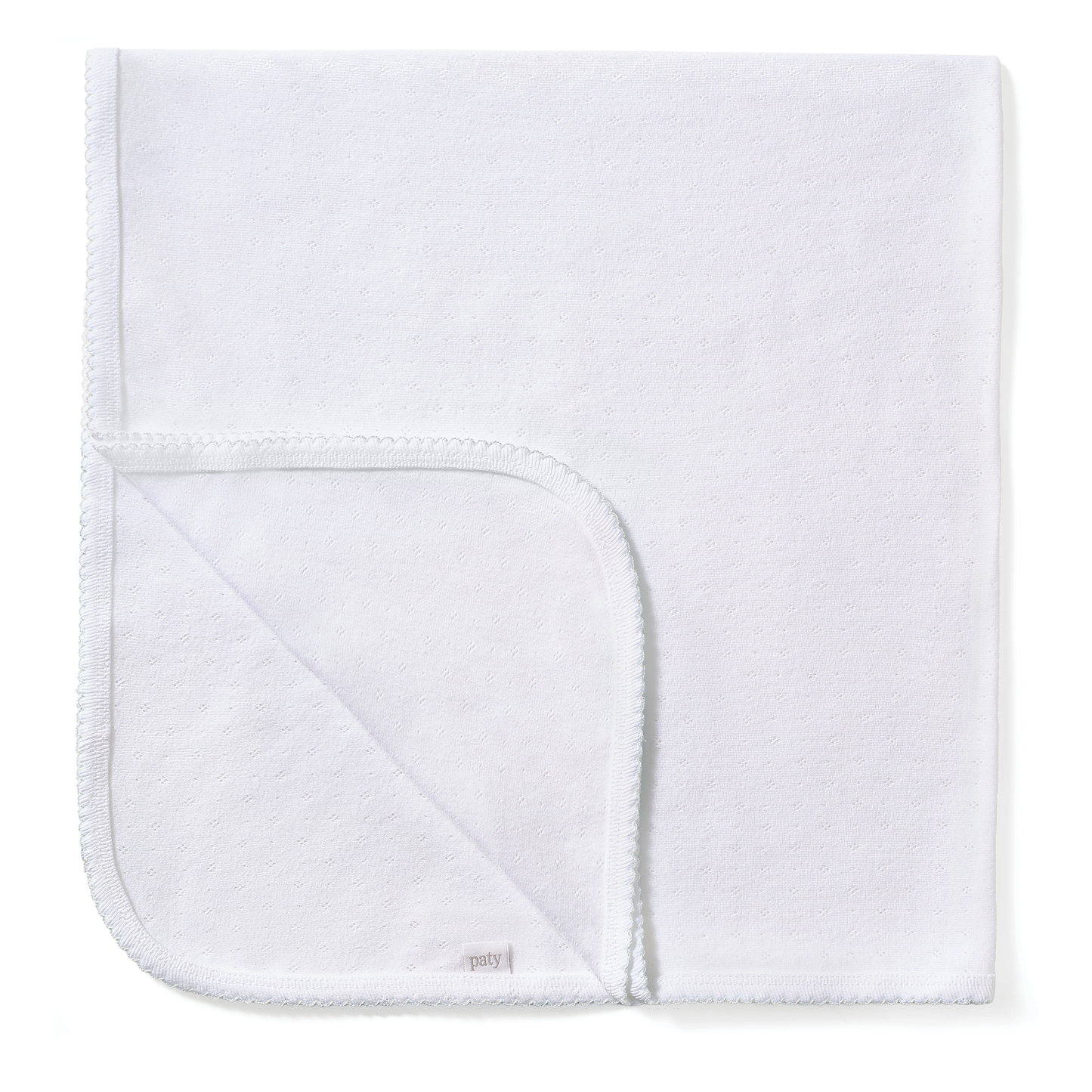 Organic Cotton Pointelle Swaddle Blanket