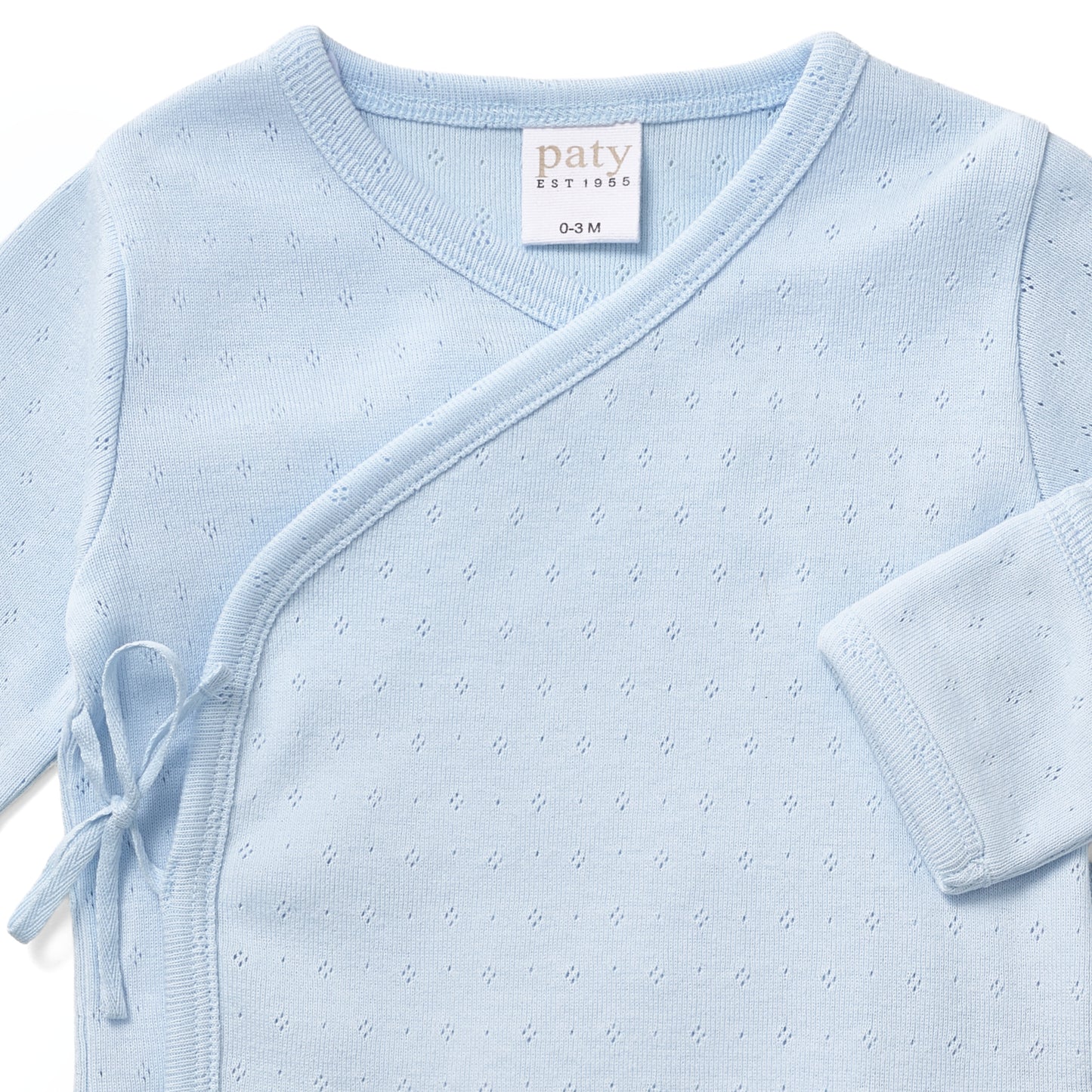 Paty Organic Cotton Pointelle Newborn Set in Solid Colors