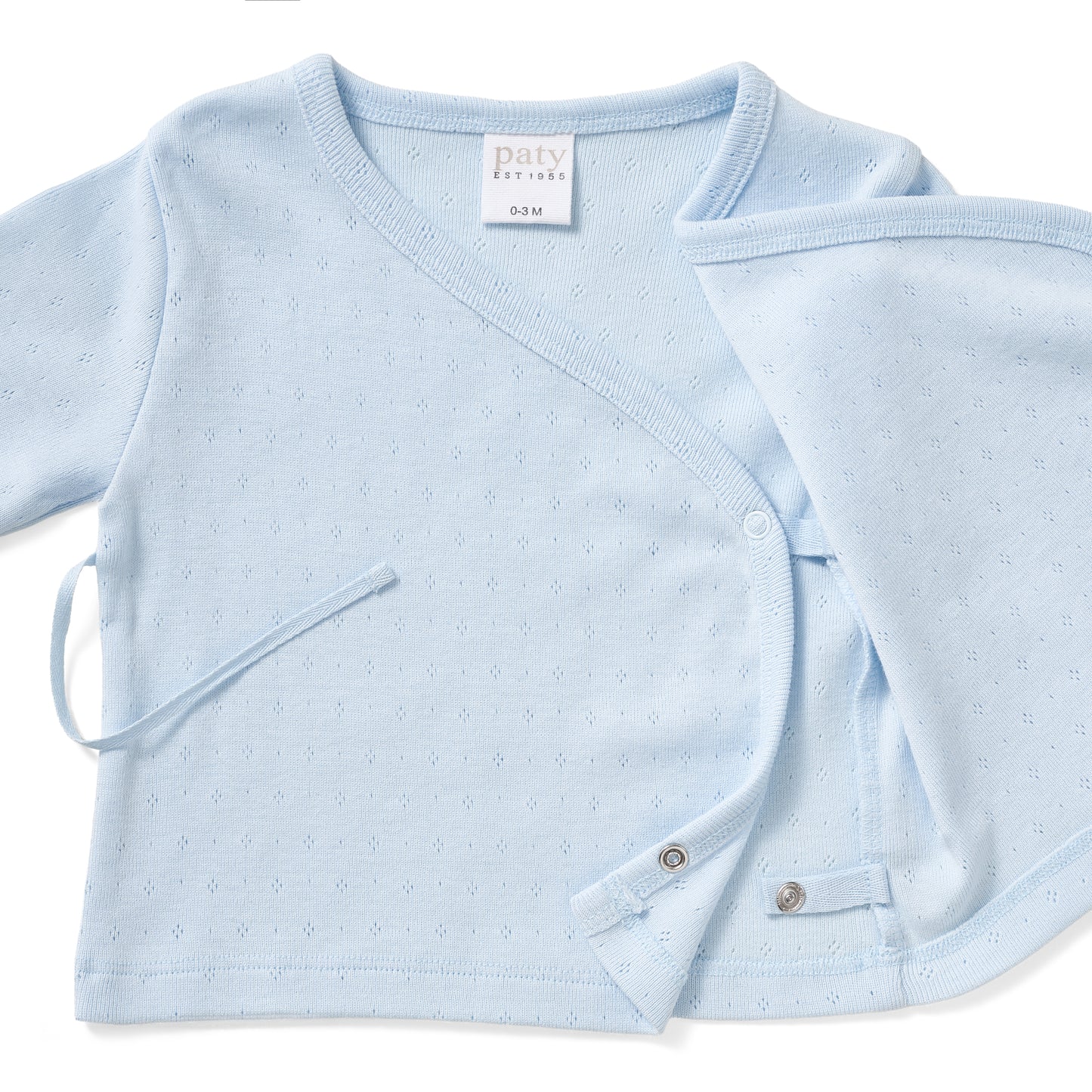 Paty Organic Cotton Pointelle Newborn Set in Solid Colors
