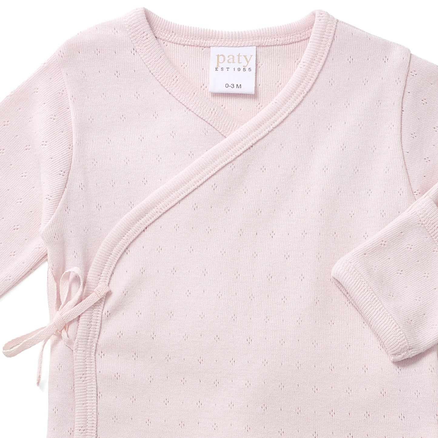 Paty Organic Cotton Pointelle Newborn Set in Solid Colors