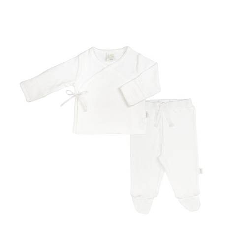 White Kimono Pointelle Set (Fall Holiday Collection 2025)