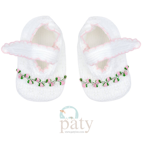 Paty Knit Crib Shoes (Ruth) 157RUTH