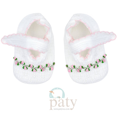 Paty Knit Crib Shoes (Ruth) 157RUTH