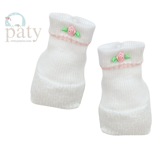 Booties with Rosettes #158R