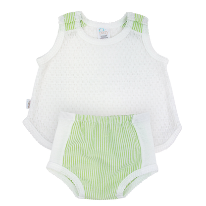 Paty Knit Sleeveless Diaper Set