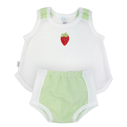 Paty Knit Sleeveless Diaper Set