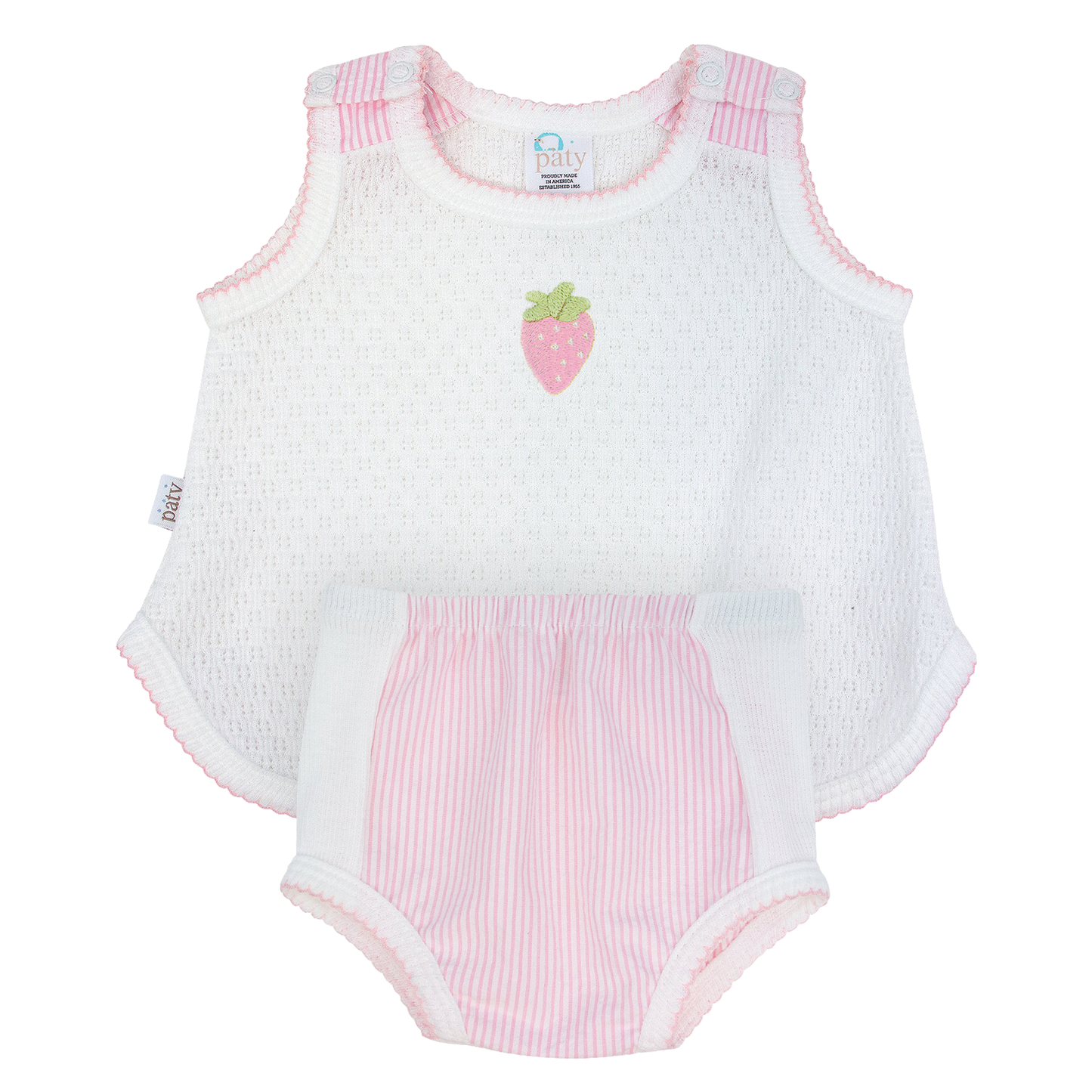 Paty Knit Sleeveless Diaper Set