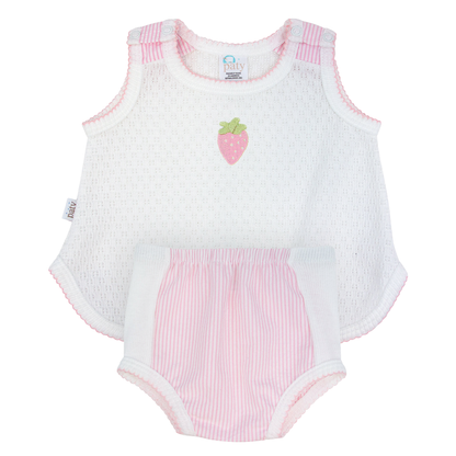 Paty Knit Sleeveless Diaper Set