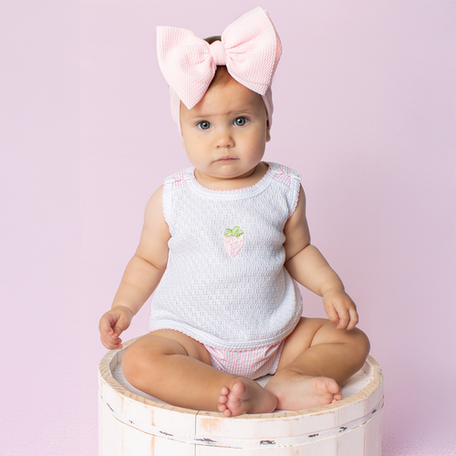 Paty Knit Sleeveless Diaper Set