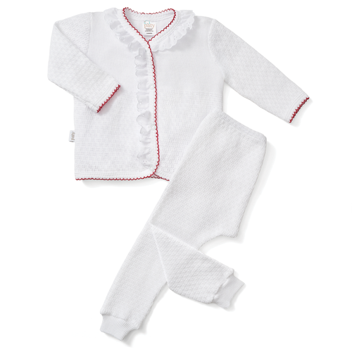 Paty Knit Legging Set with Eyelet Trim
