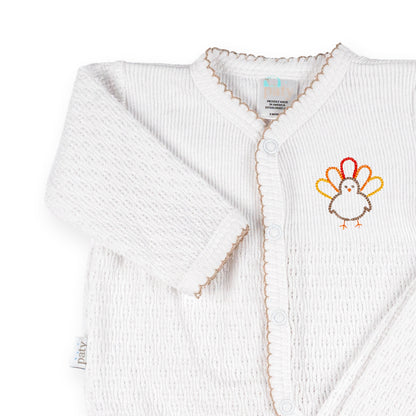 PatyKnit™ Two-Piece Legging Set with Turkey Embroidery