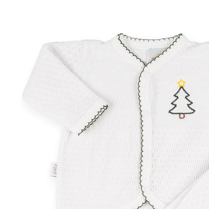 PatyKnit™ Two-Piece Legging Set  with Christmas Tree Embroidery