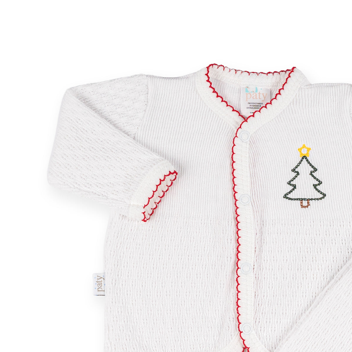 PatyKnit™ Two-Piece Legging Set  with Christmas Tree Embroidery