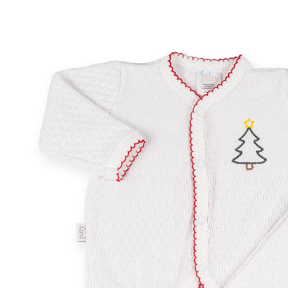 PatyKnit™ Two-Piece Legging Set  with Christmas Tree Embroidery