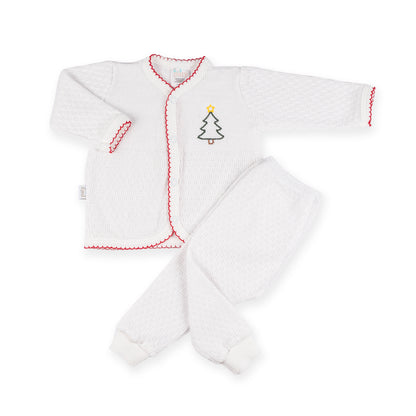 PatyKnit™ Two-Piece Legging Set  with Christmas Tree Embroidery